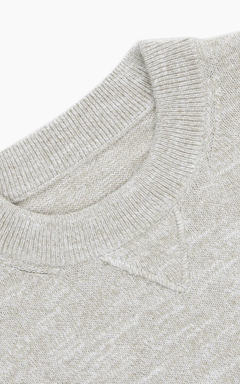 3sixteen Knit T-Shirt Natural Marled Yarn - Image 3
