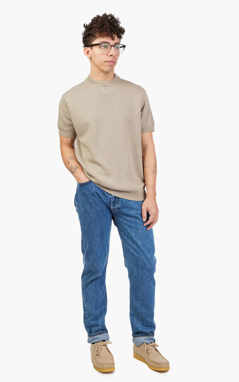 3sixteen Knit T-Shirt Tan - Image 2