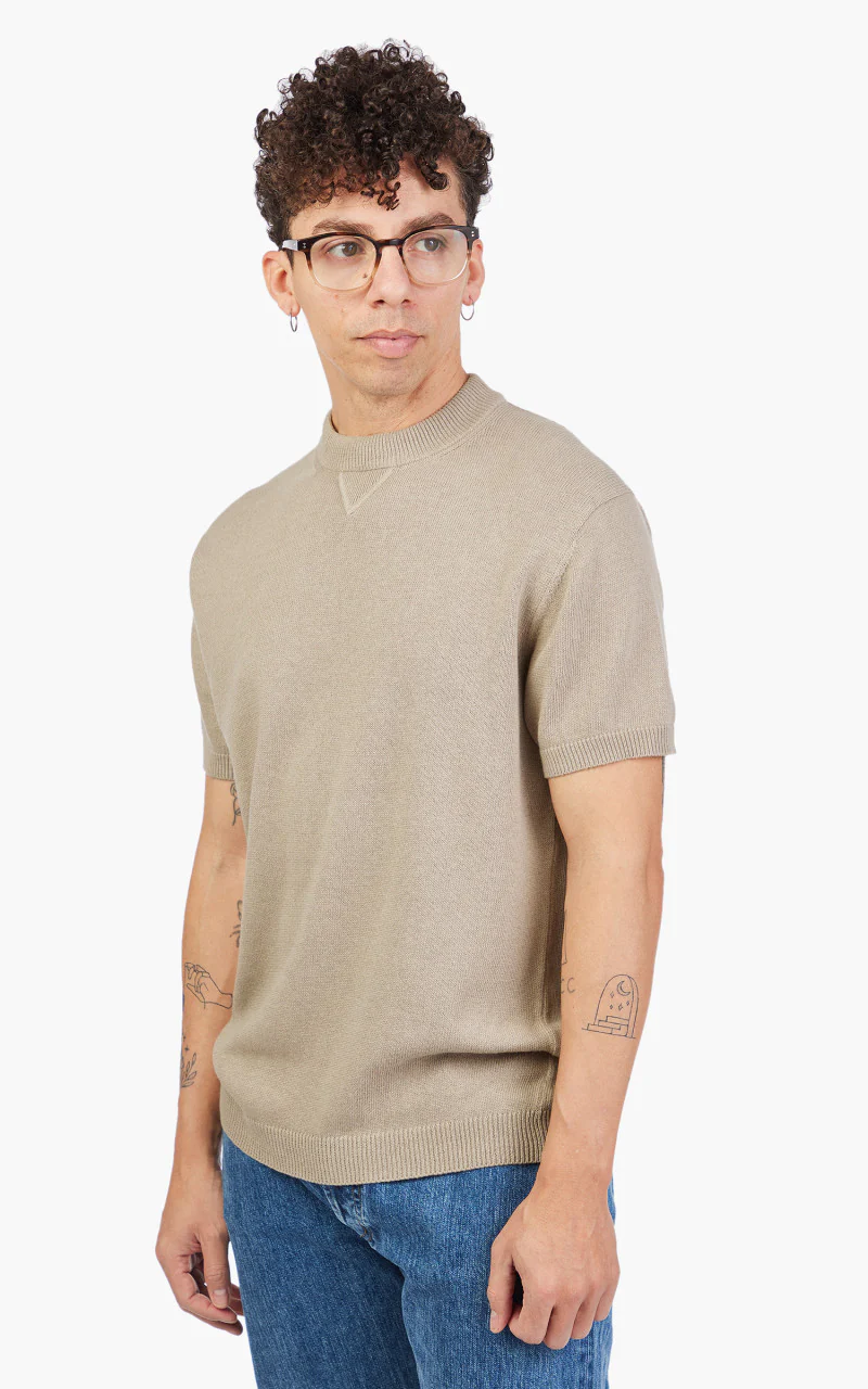 3sixteen Knit T-Shirt Tan - Image 4