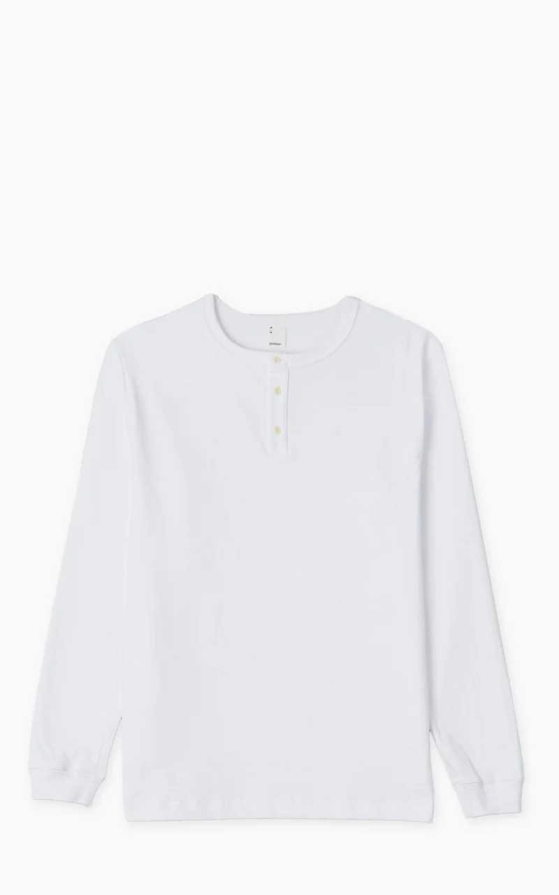 3sixteen Long Sleeve Henley White