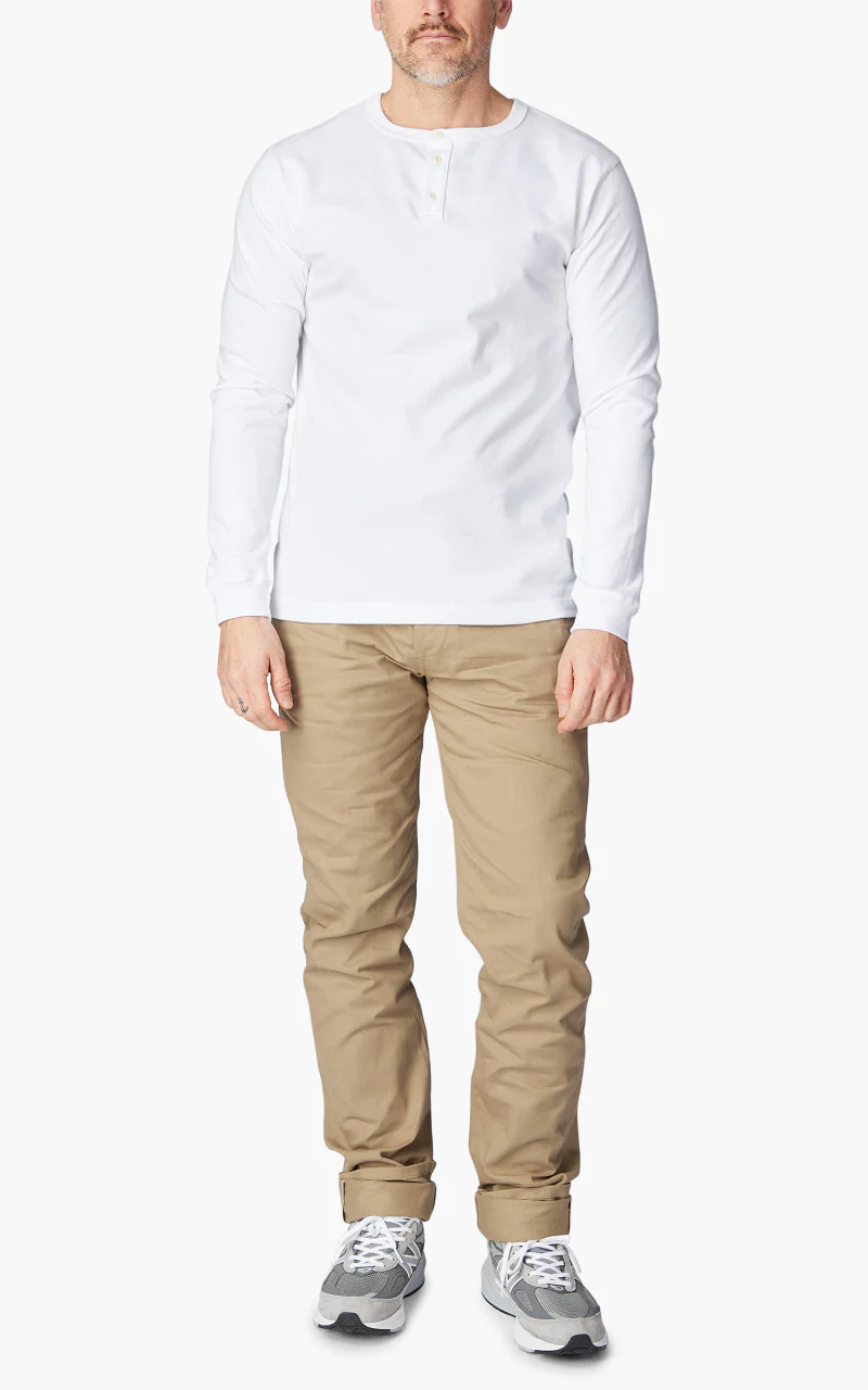 3sixteen Long Sleeve Henley White - Image 2