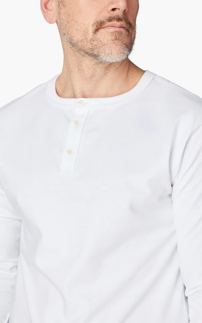 3sixteen Long Sleeve Henley White - Image 5