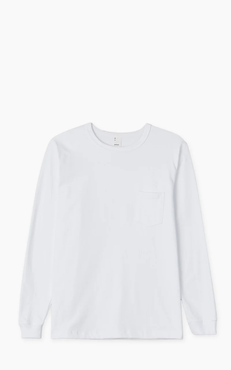 3sixteen Long Sleeve Pocket T-Shirt White
