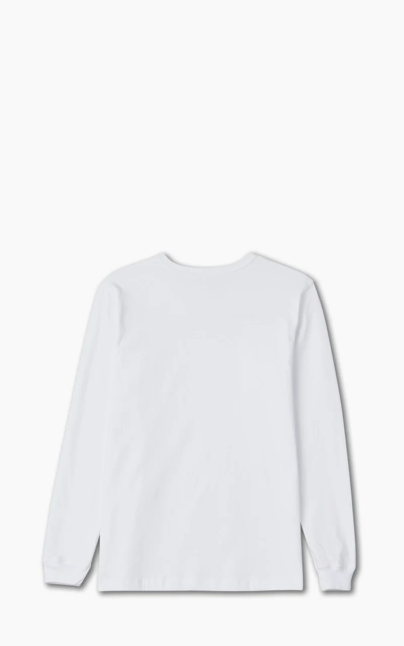 3sixteen Long Sleeve Pocket T-Shirt White - Image 3