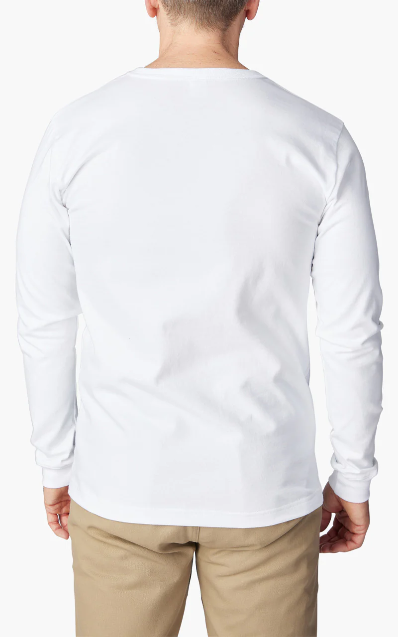 3sixteen Long Sleeve Pocket T-Shirt White - Image 6