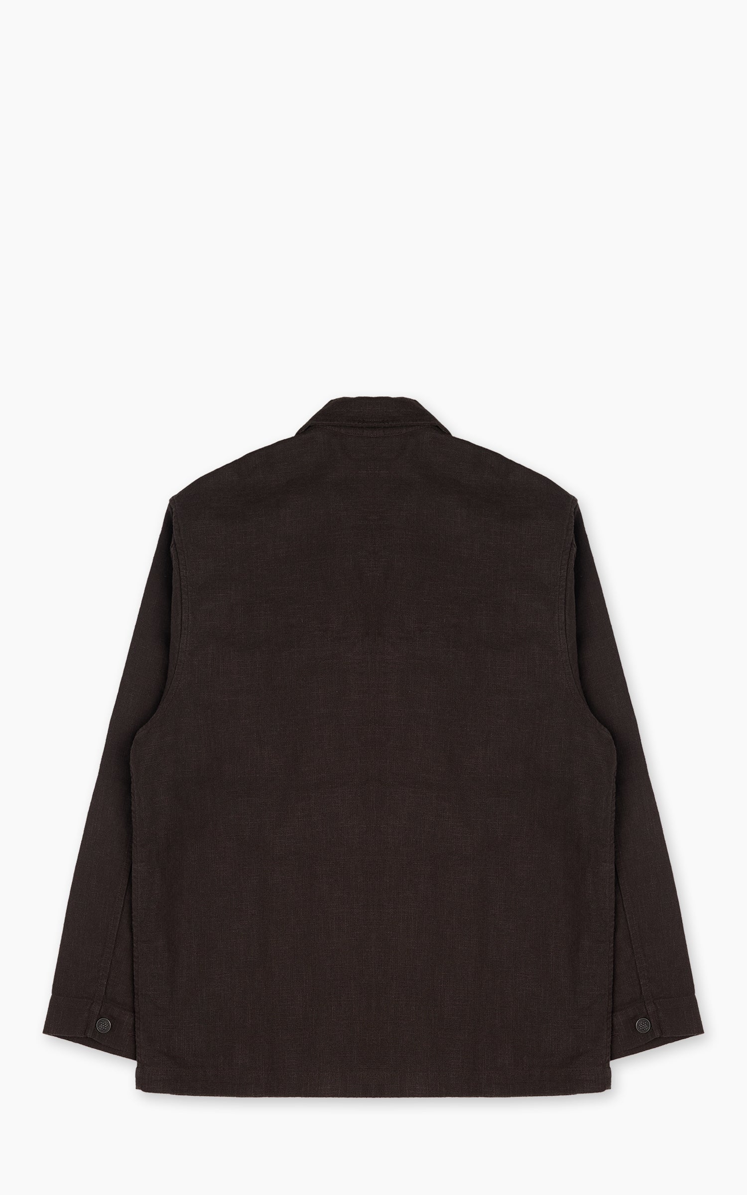 3sixteen M43 Overshirt Linen Chocolate - Image 3