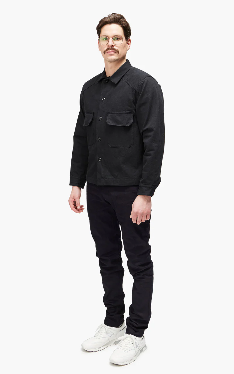 3sixteen Officer Shirt HBT Washed Black - Image 2