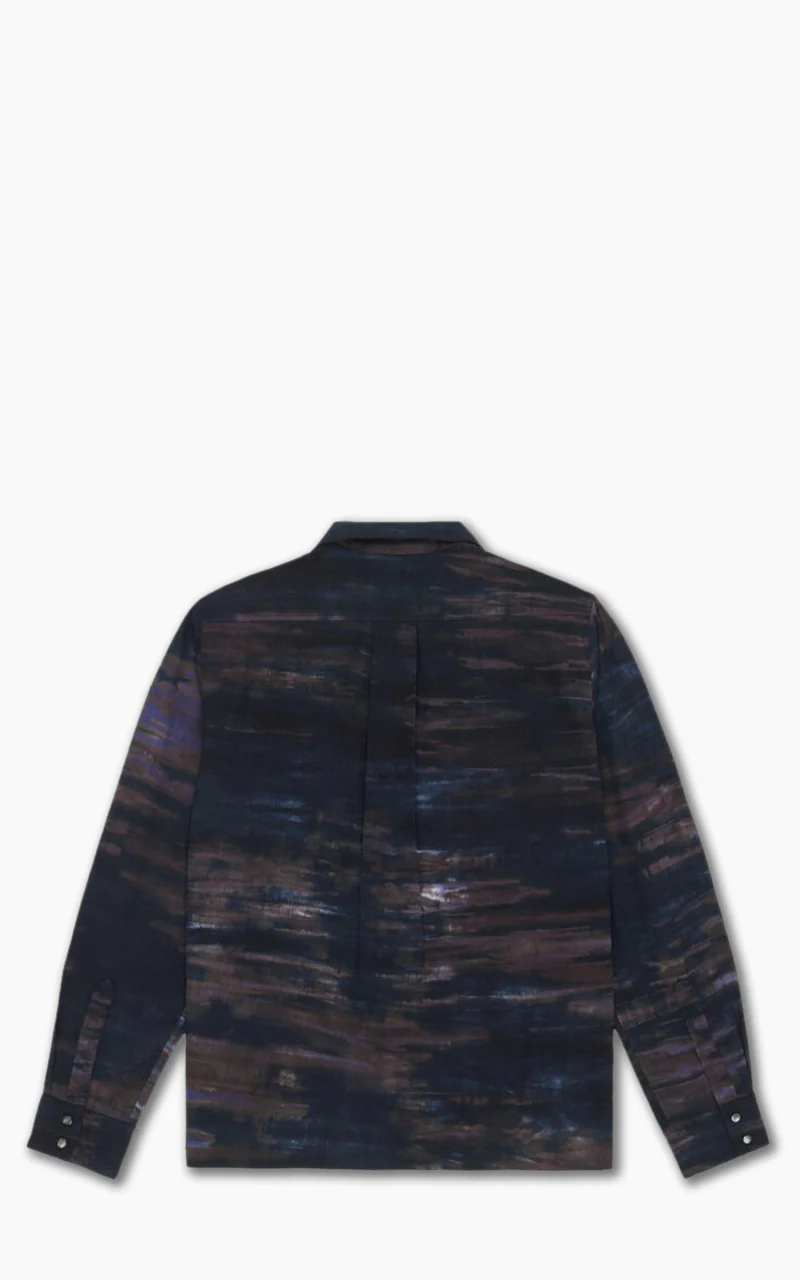3sixteen Open Collar Shirt Midnight Tie Dye - Image 5