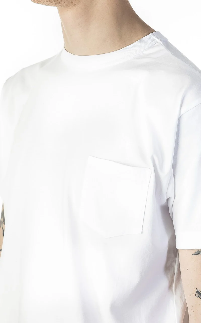3sixteen Pima Pocket T-Shirt 2 Pack White - Image 4