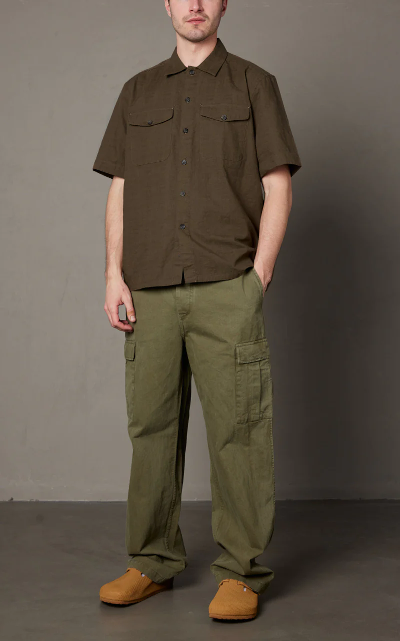 3sixteen Safari Shirt Drab Barkcloth - Image 2