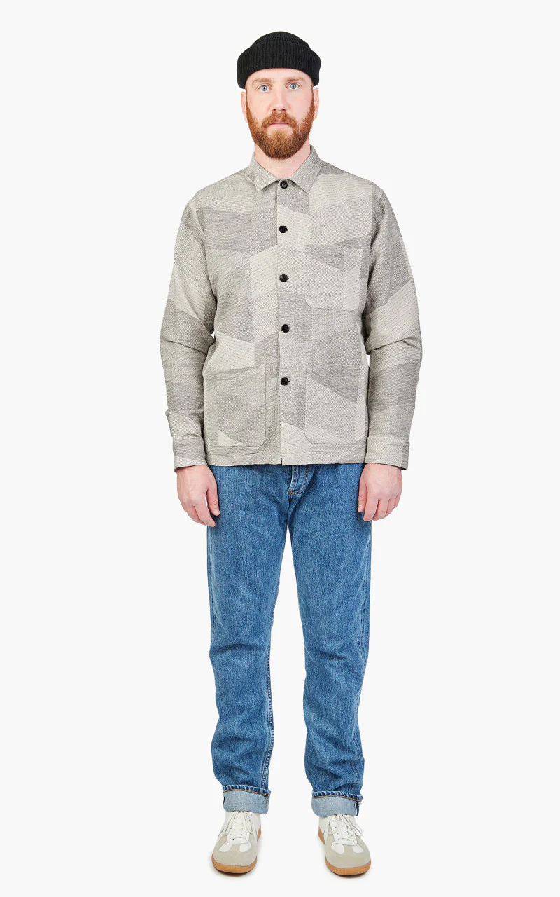 3sixteen Shop Jacket Ash Zig-Zag Jacquard - Image 2