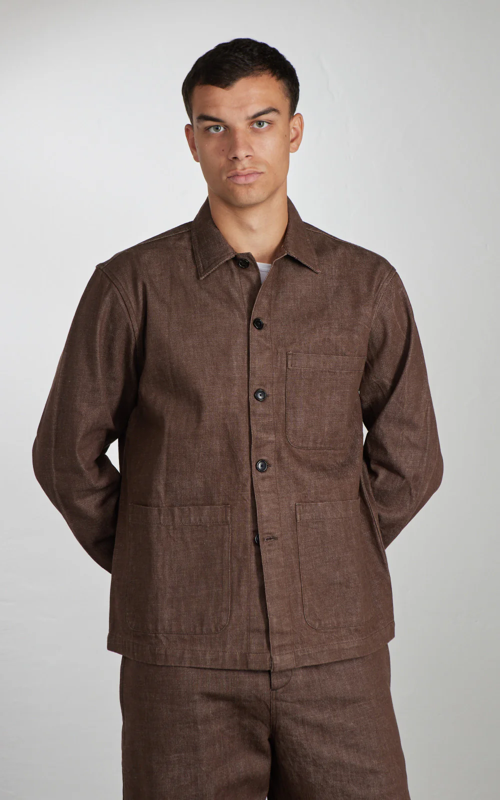 3sixteen Shop Jacket Brown Denim - Image 2
