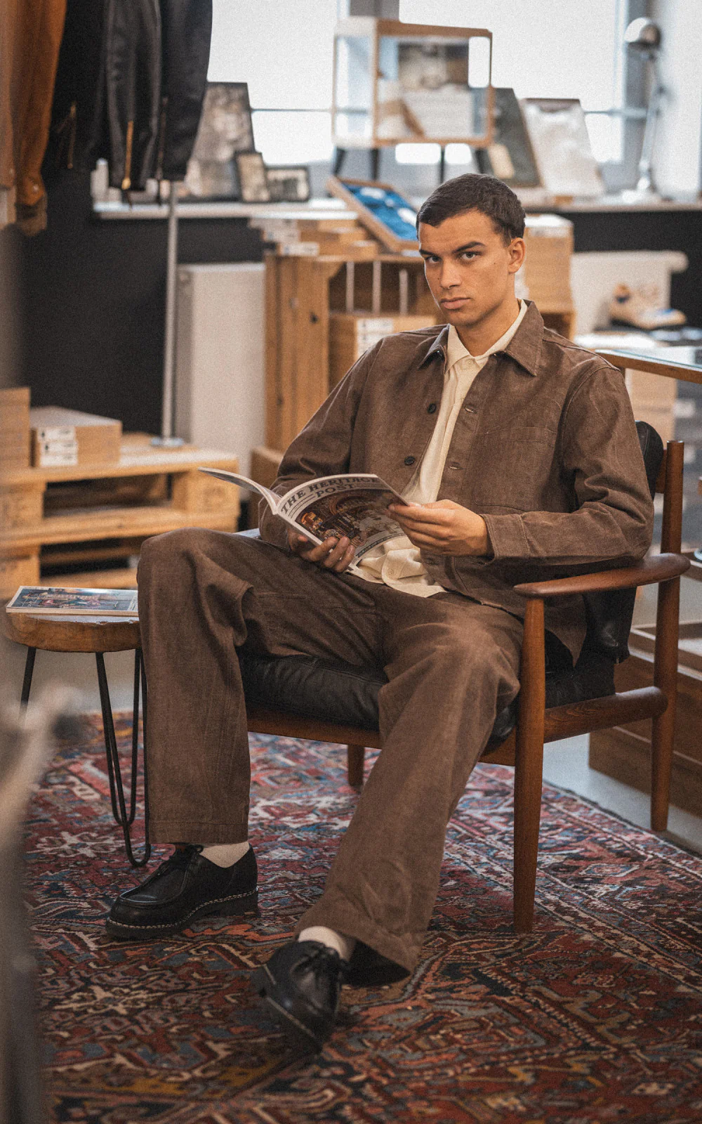 3sixteen Shop Jacket Brown Denim - Image 4