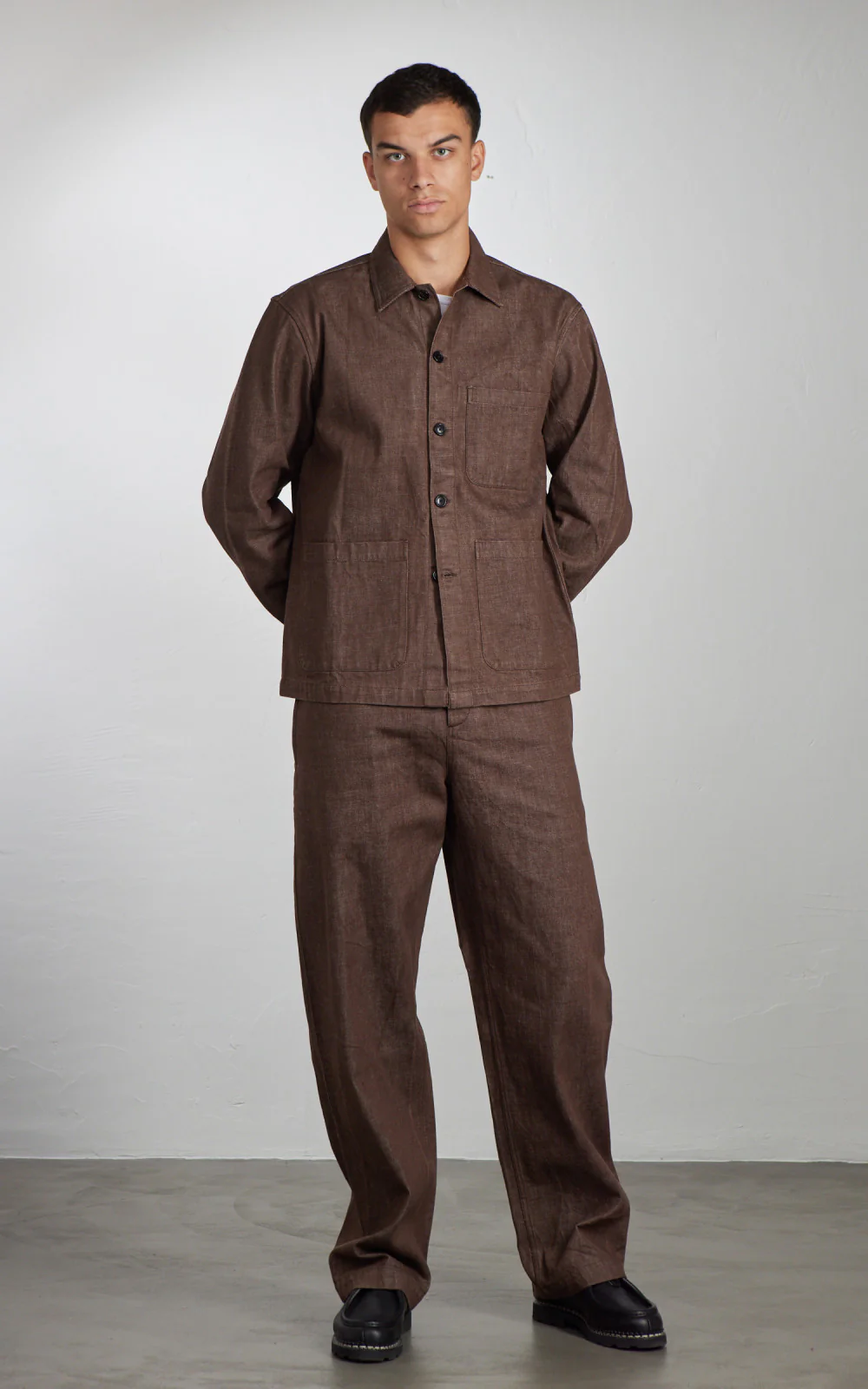 3sixteen Shop Jacket Brown Denim - Image 7
