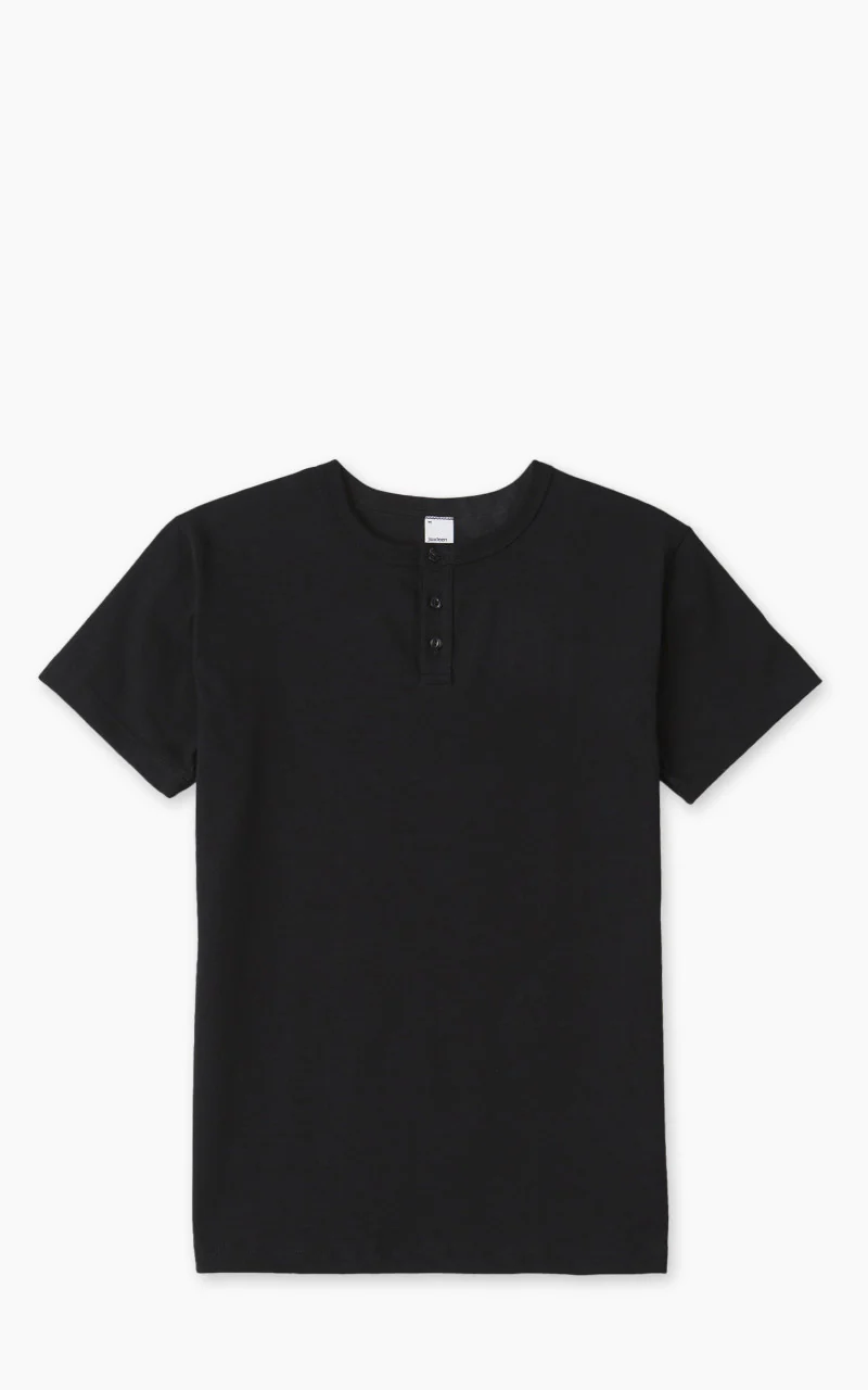 3sixteen Short Sleeve Henley Black