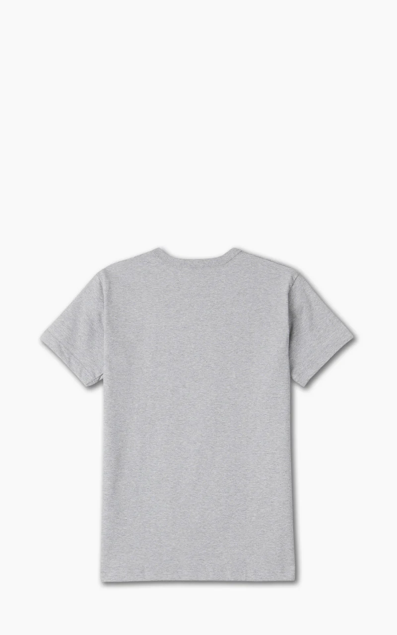 3sixteen Short Sleeve Henley Heather Grey - Image 3