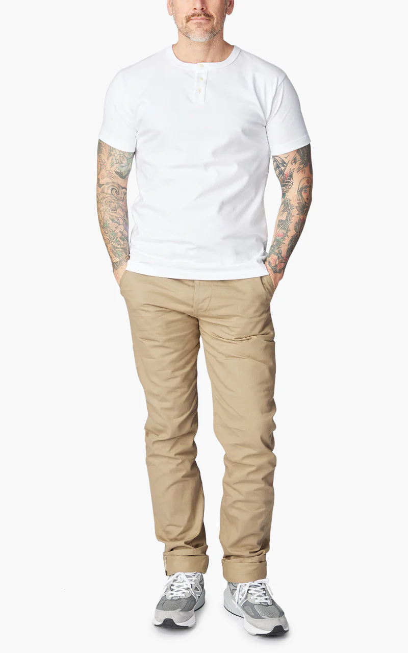 3sixteen Short Sleeve Henley White - Image 2