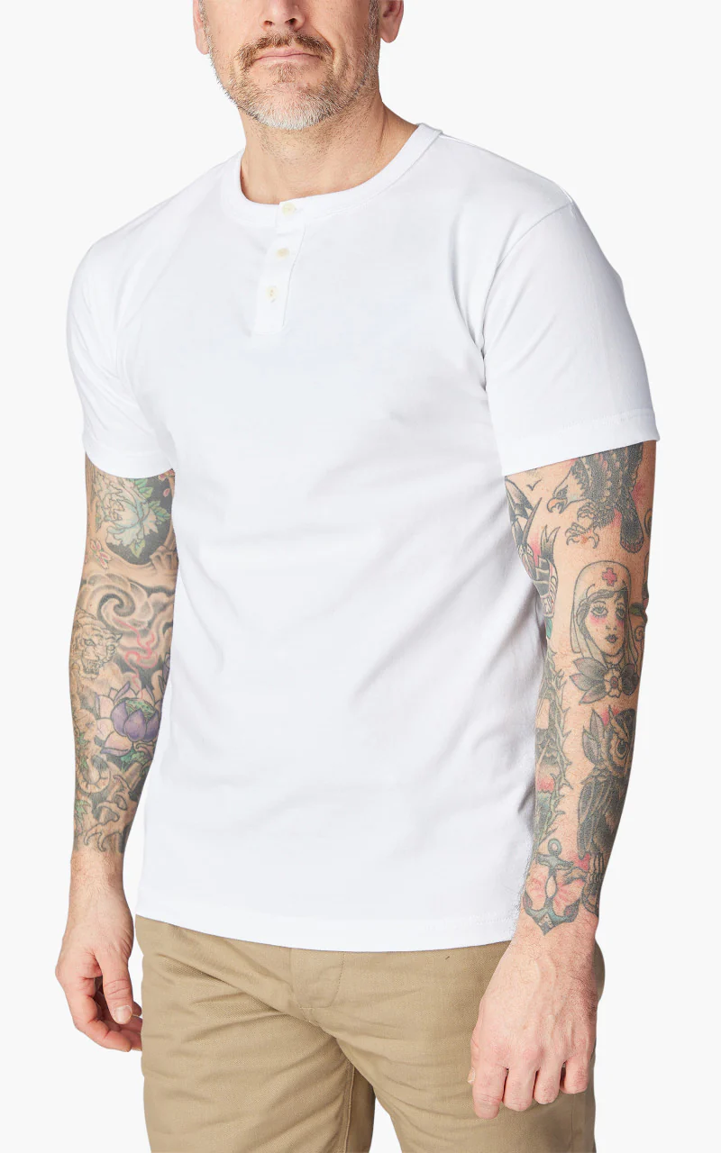 3sixteen Short Sleeve Henley White - Image 4