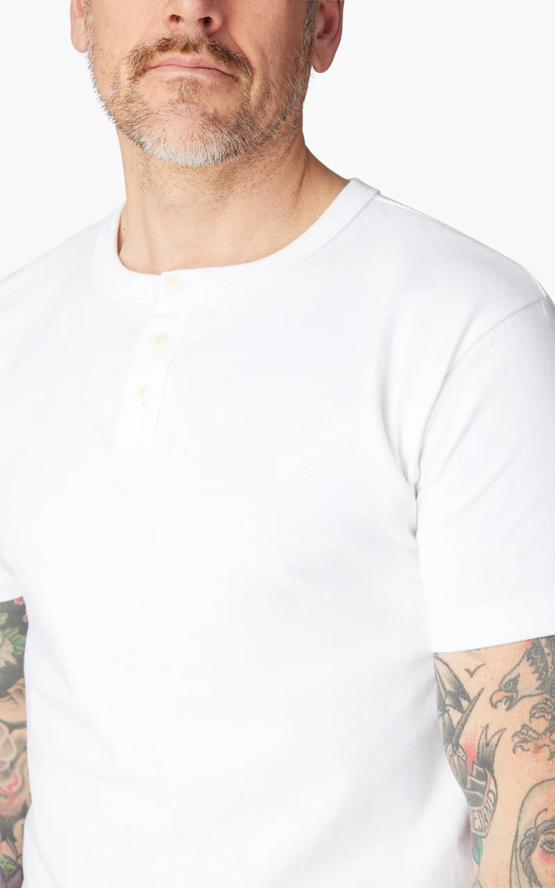 3sixteen Short Sleeve Henley White - Image 5