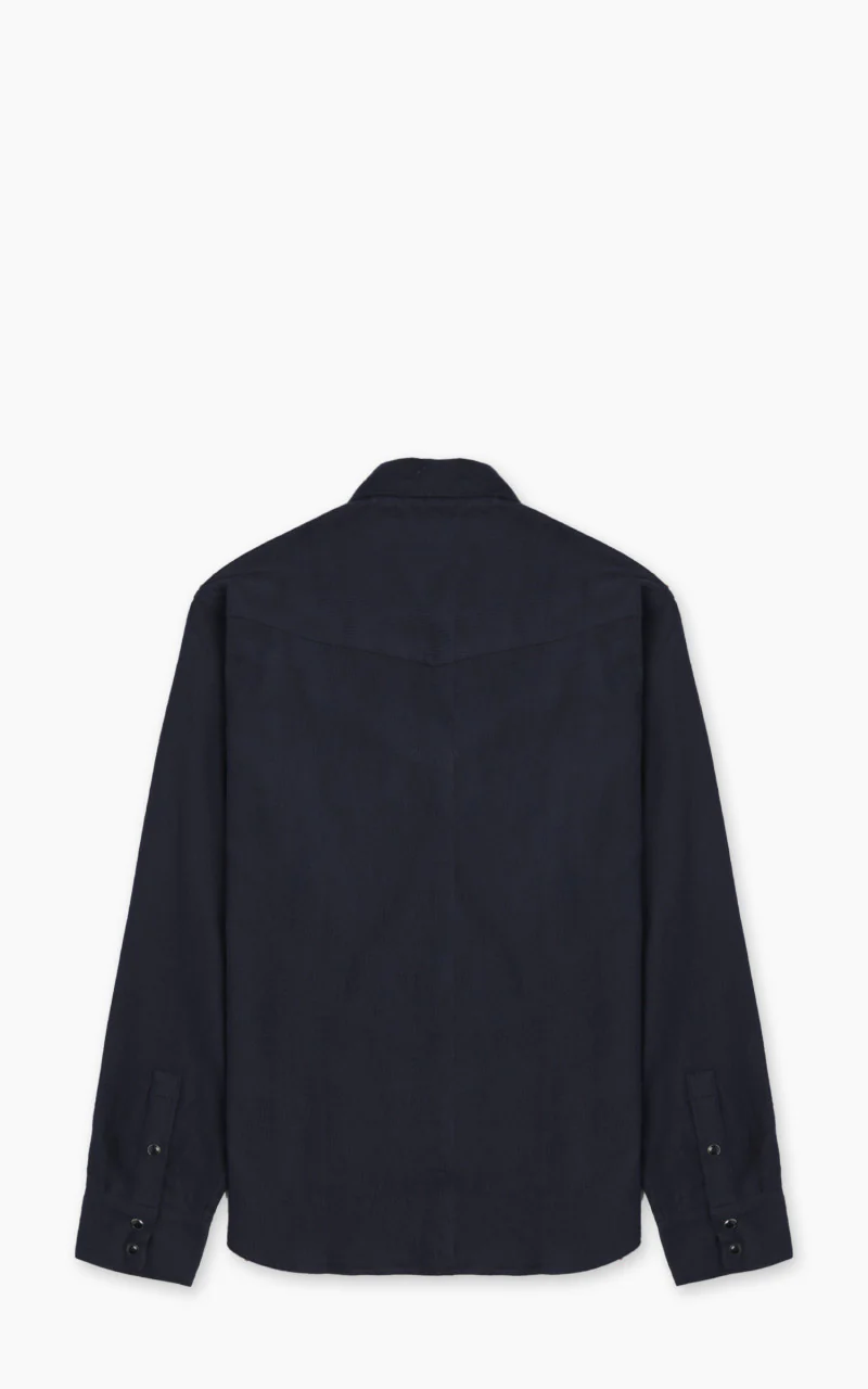 3sixteen Snap Western Shirt Midnight Shadow Stripe - Image 4