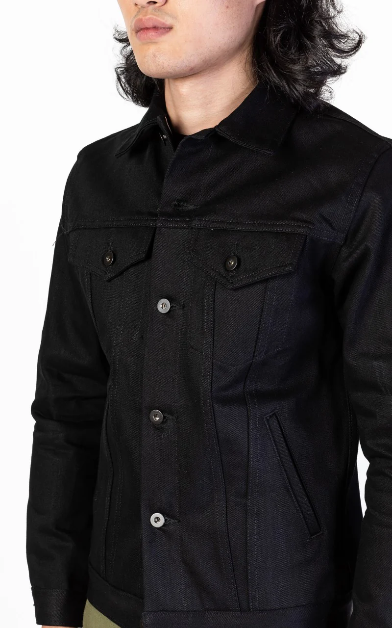 3sixteen Type 3S Denim Jacket Double Black 14.5oz - Image 13