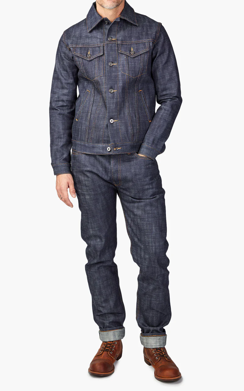 3sixteen Type 3S Denim Jacket Natural Indigo Selvedge 15.4oz - Image 2
