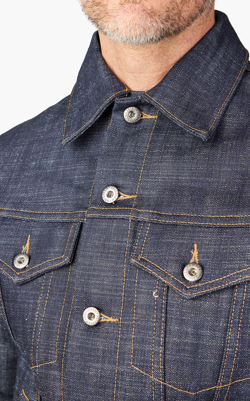 3sixteen Type 3S Denim Jacket Natural Indigo Selvedge 15.4oz - Image 8