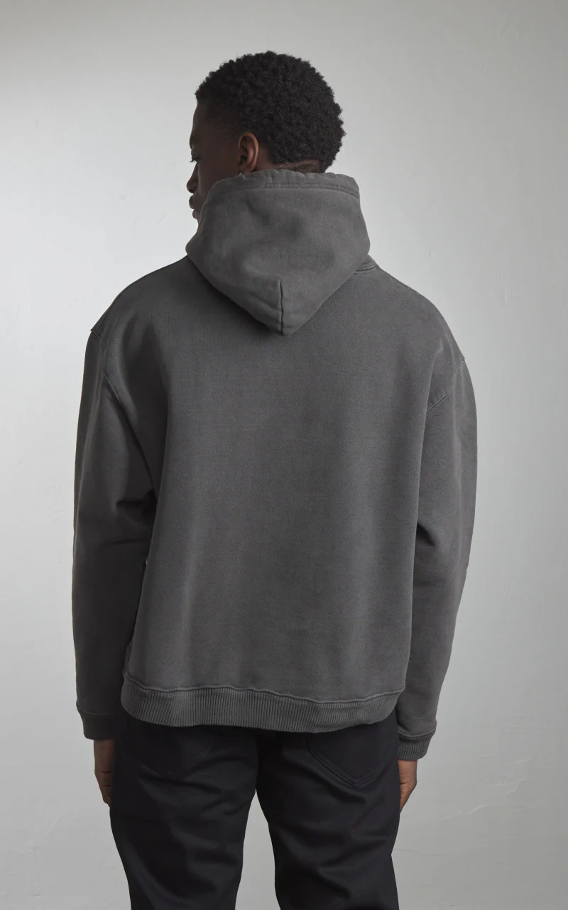 3sixteen Ultraweight French Terry Hooded Pullover Smoke - Image 5