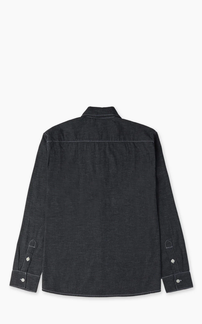 3sixteen Utility Shirt Chambray Black - Image 4