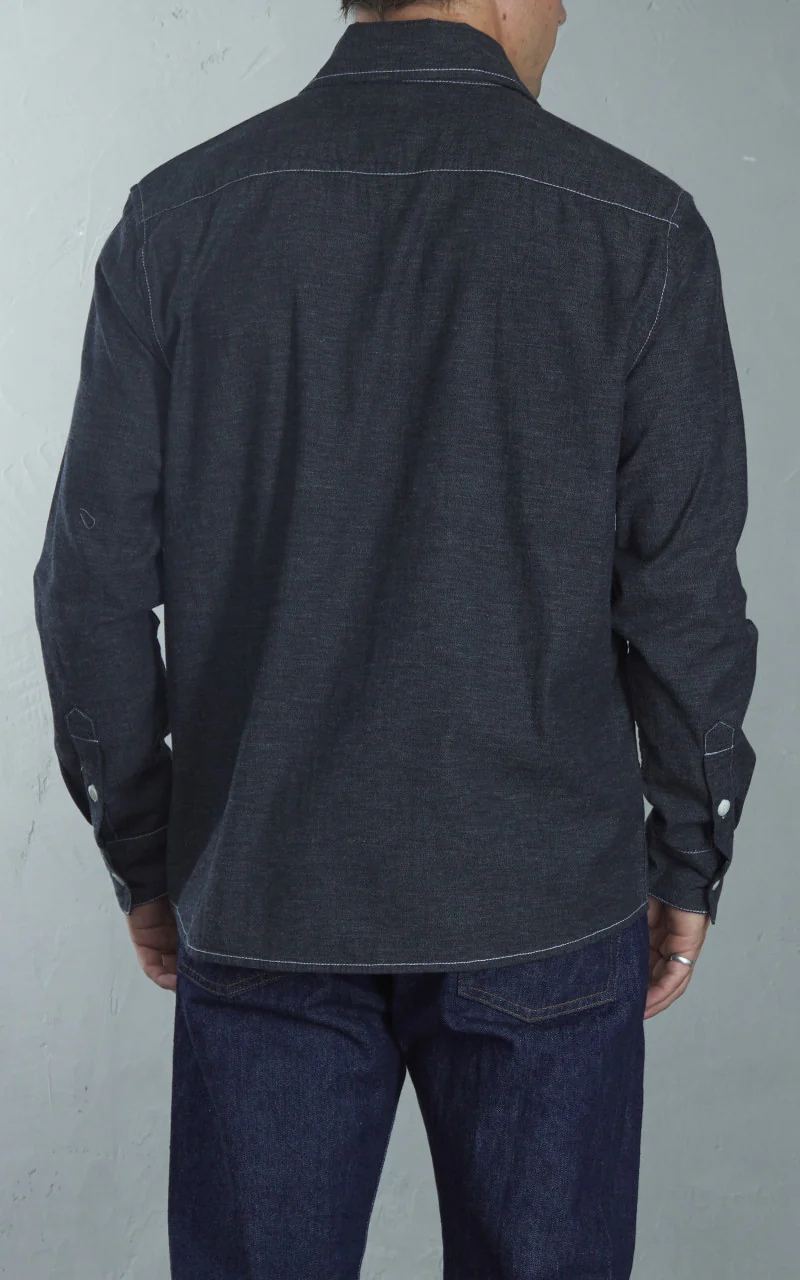 3sixteen Utility Shirt Chambray Black - Image 6