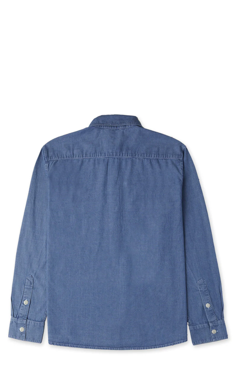 3sixteen Utility Shirt Chambray Indigo - Image 8