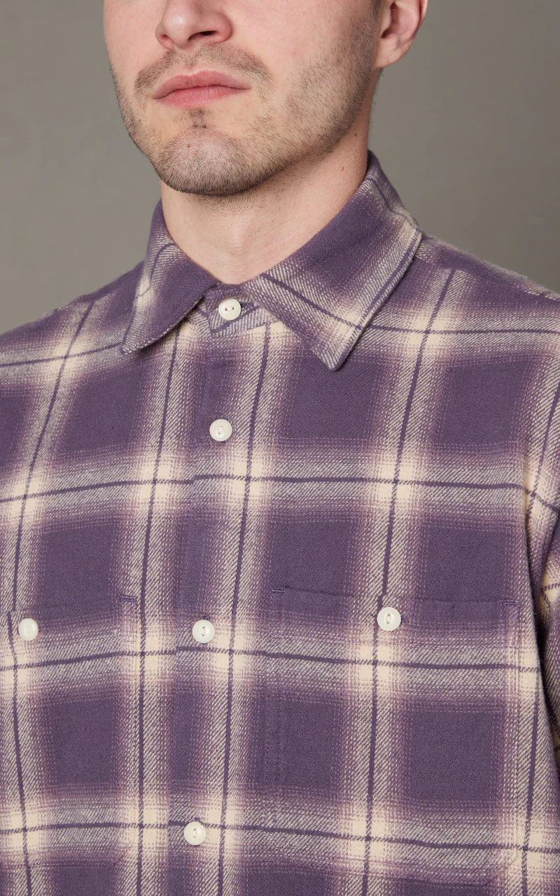 3sixteen Utility Shirt Faded Lilac - Image 3