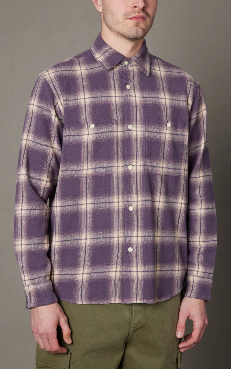 3sixteen Utility Shirt Faded Lilac - Image 4
