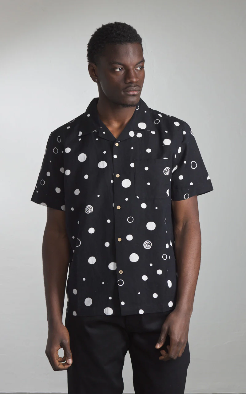 3sixteen Vacation Shirt Polka Dot Black - Image 2