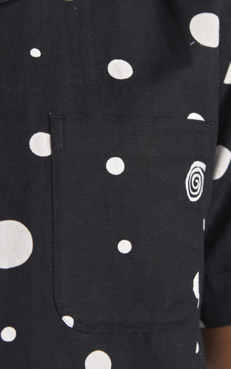 3sixteen Vacation Shirt Polka Dot Black - Image 3