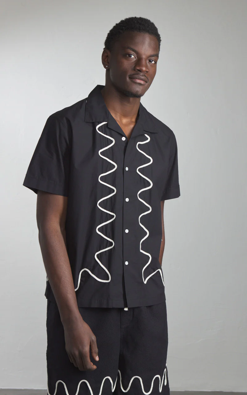 3sixteen Vacation Shirt Squiggle Black - Image 2