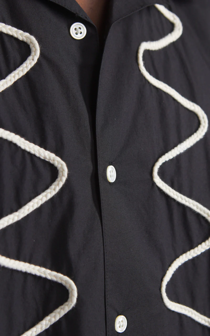 3sixteen Vacation Shirt Squiggle Black - Image 4