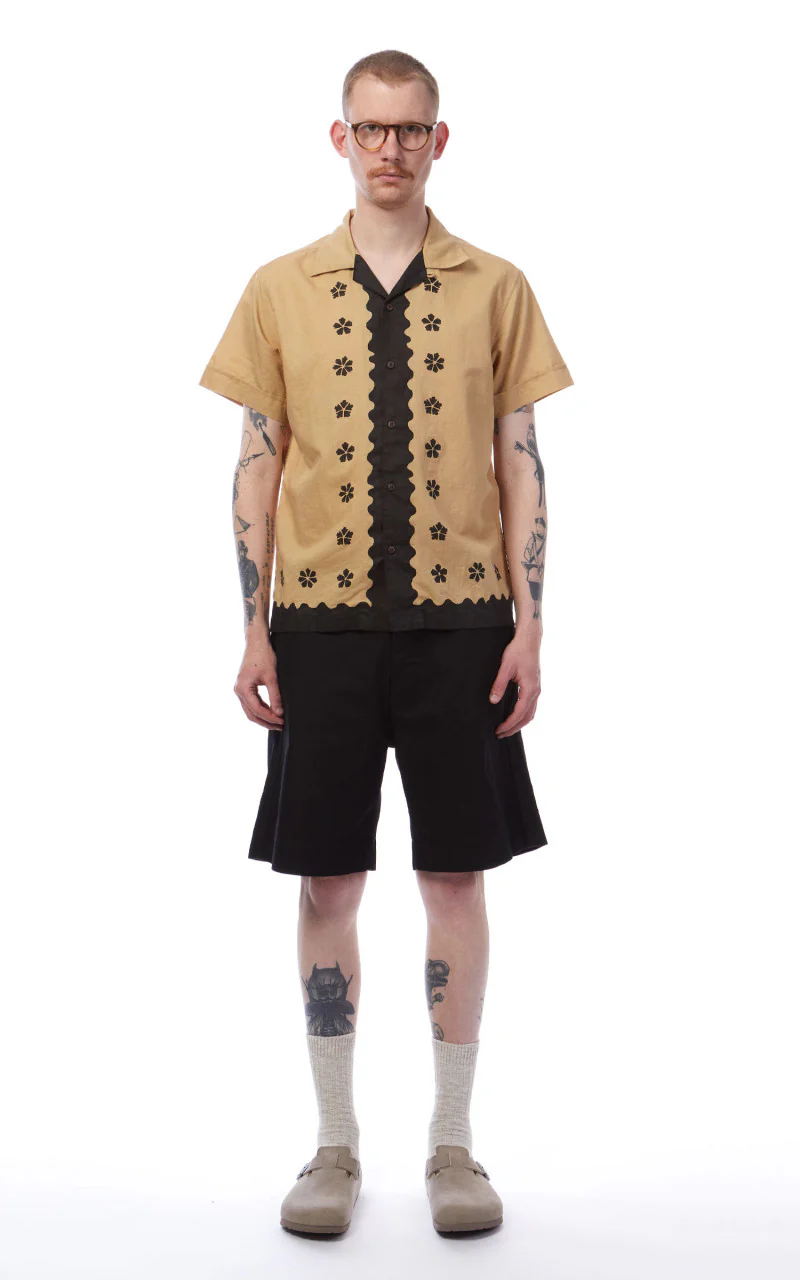 3sixteen Vacation Shirt Studio Floral Black/Tan - Image 2
