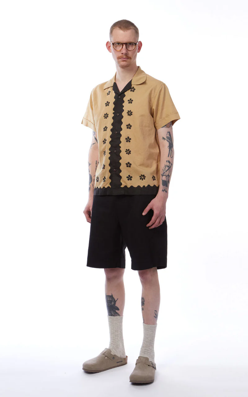 3sixteen Vacation Shirt Studio Floral Black/Tan - Image 3