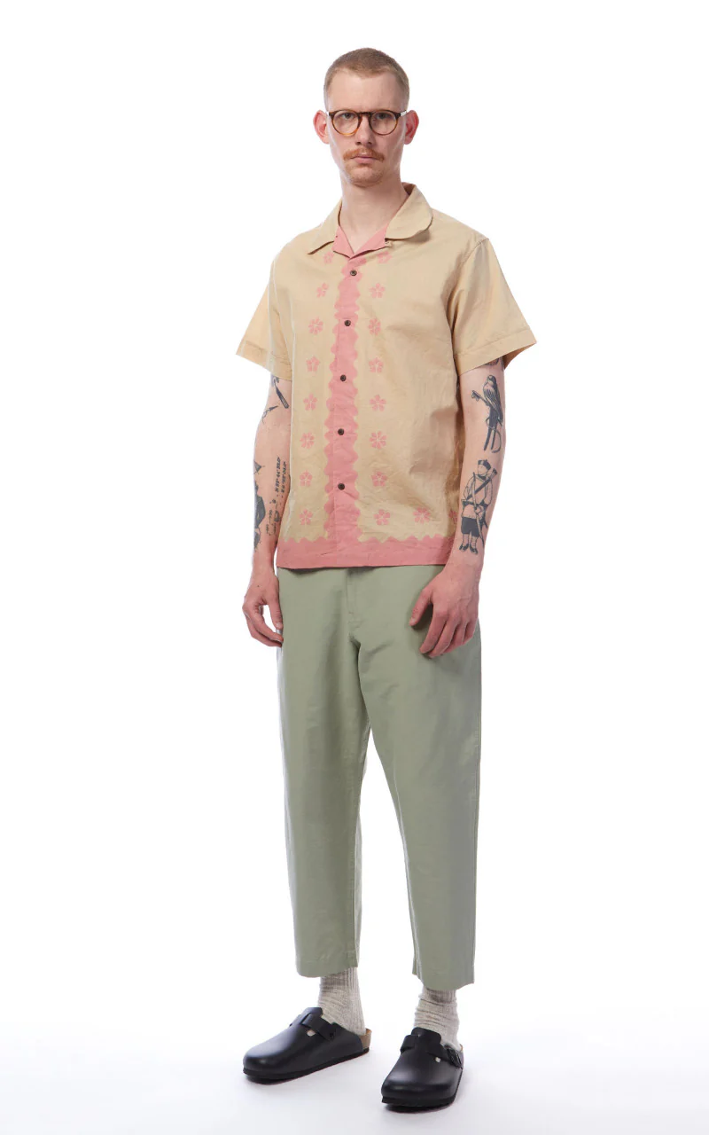 3sixteen Vacation Shirt Studio Floral Pink/Natural - Image 3