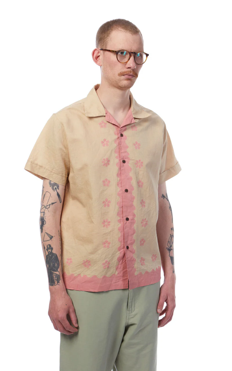 3sixteen Vacation Shirt Studio Floral Pink/Natural - Image 5