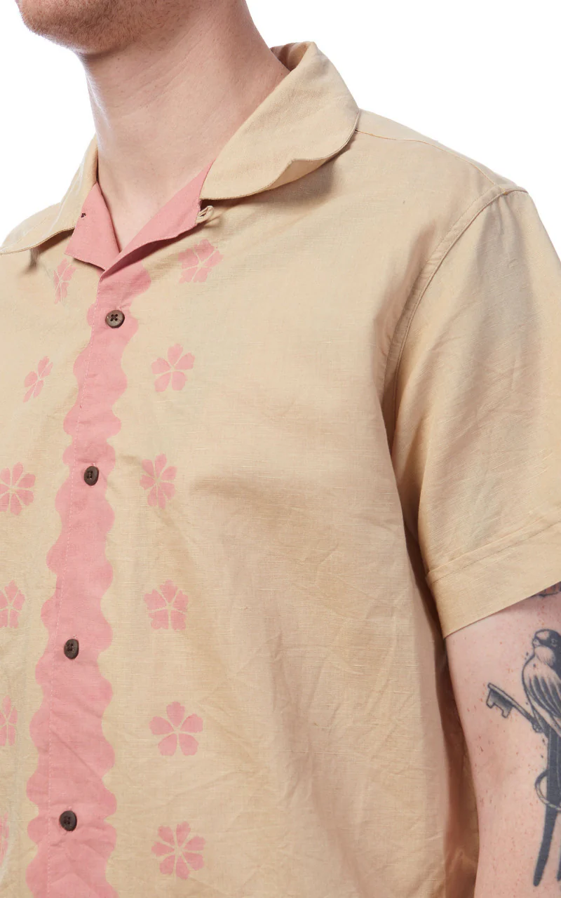 3sixteen Vacation Shirt Studio Floral Pink/Natural - Image 7
