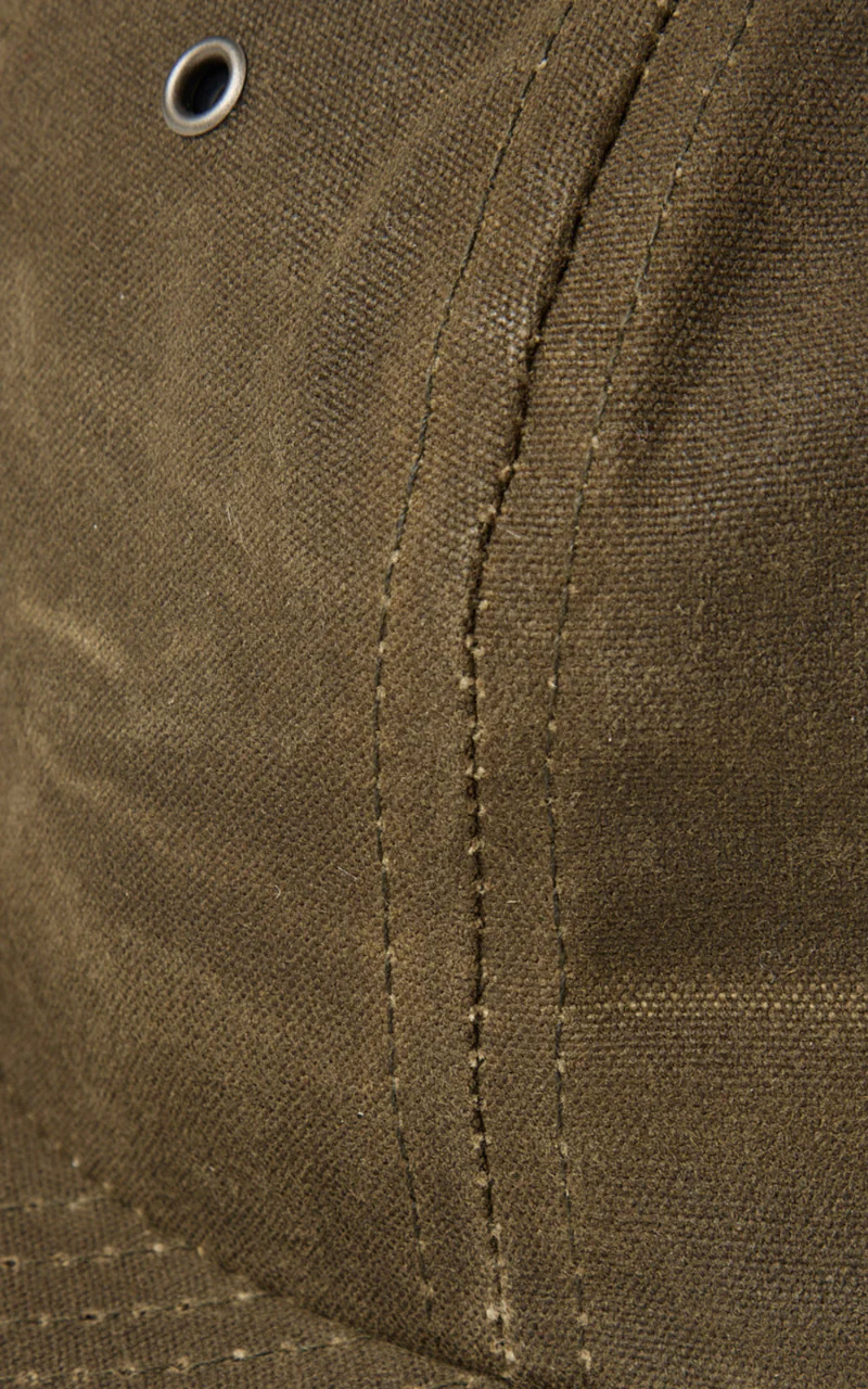 3sixteen Waxed Canvas Baseball Cap Olive - Image 2