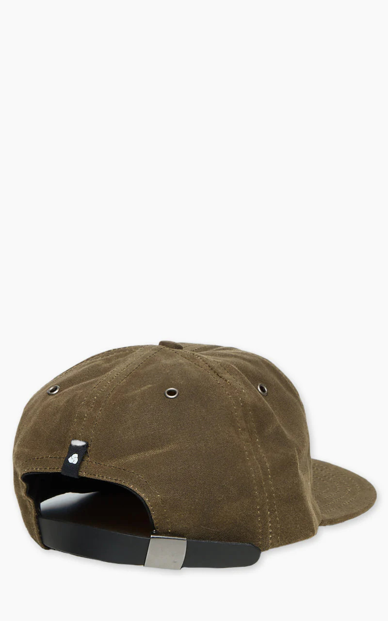 3sixteen Waxed Canvas Baseball Cap Olive - Image 3