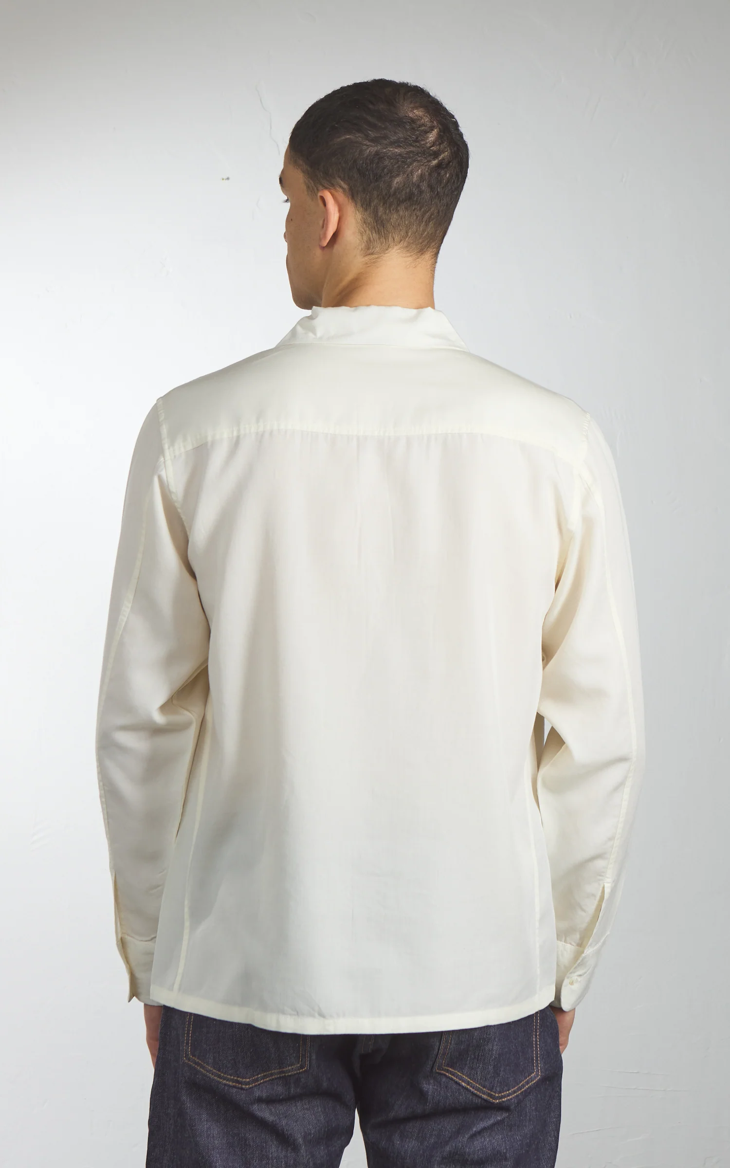3sixteen Western Overshirt Ecru - Image 5