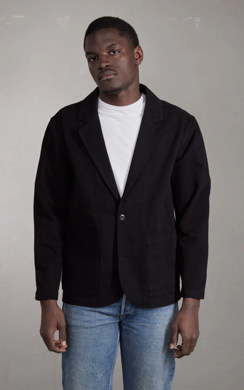 Work Blazer Twill Black - Image 2