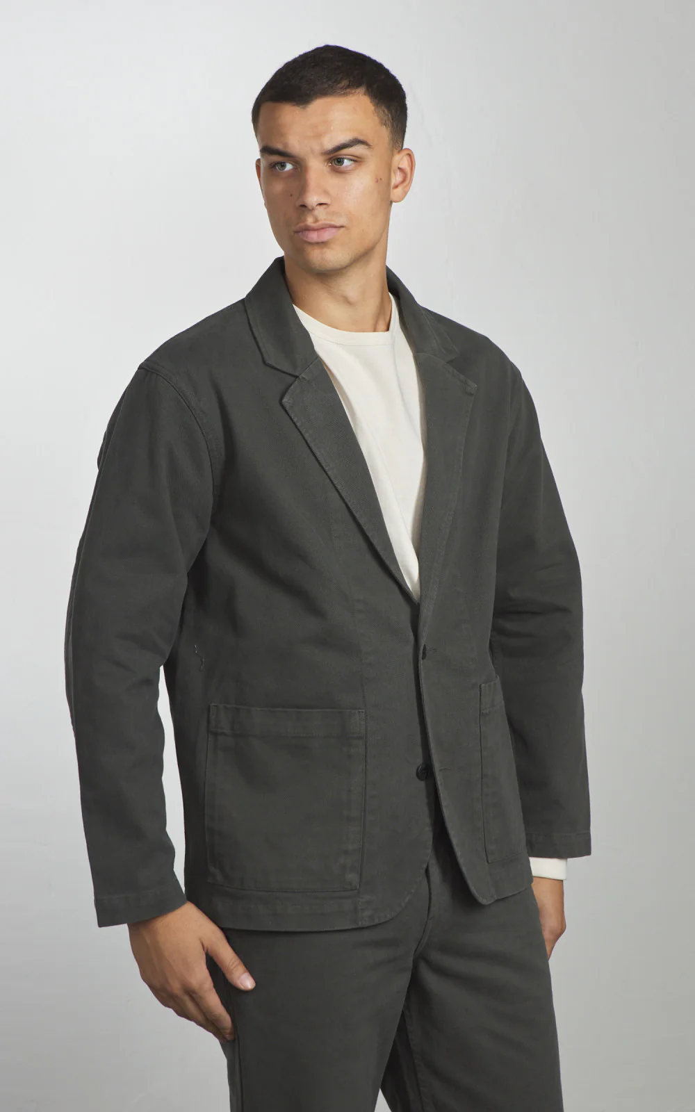 3sixteen Work Blazer Twill Ivy Green - Image 2