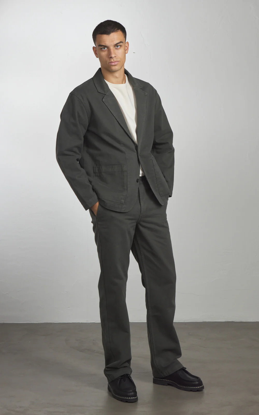 3sixteen Work Blazer Twill Ivy Green - Image 3