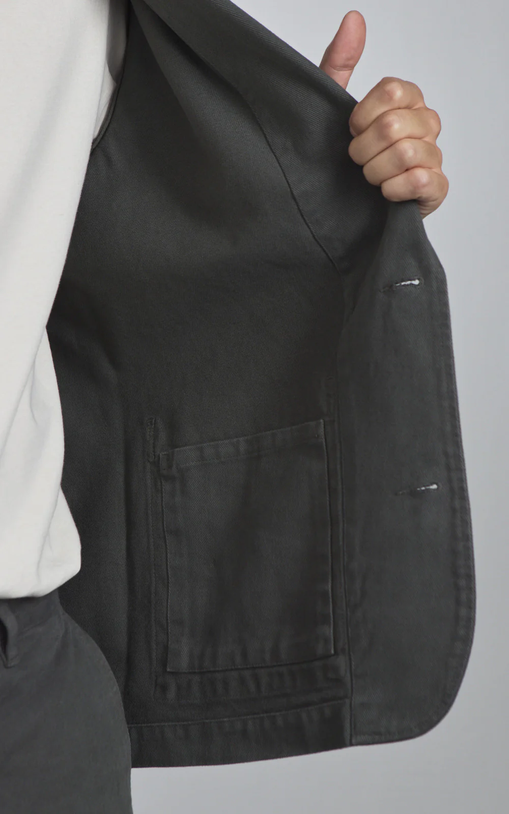 3sixteen Work Blazer Twill Ivy Green - Image 7