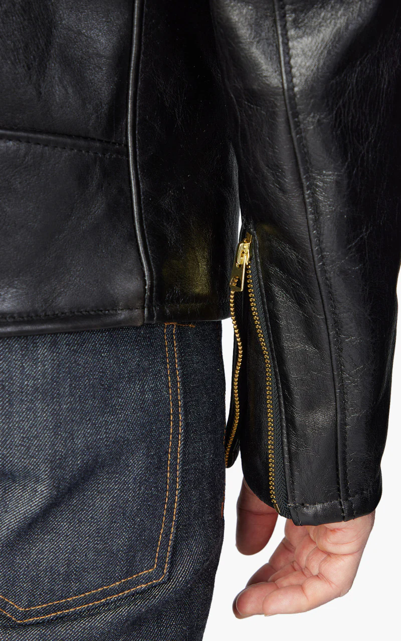 3sixteen x Schott NYC 519 Horsehide Perfecto Black - Image 11